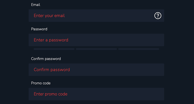Register your account