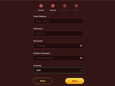 Complete the registration form